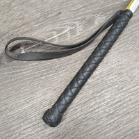 Riding Crop - Whip, handle *gc, clean, older, taped sections, cracking flapper
