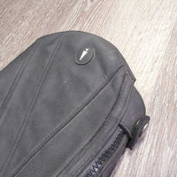 Mesh Lined Synthetic Half Chaps *gc/fair, dirty, rubs, peeled, film, torn & curled edges
