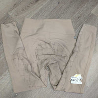 High Waist Full Seat Sticky Breeches, Lace Pockets *vgc/gc, seat: rubs, stains & pills, stains, stretched lace
