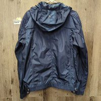 Light Jacket, Zipper, 2x Snap Off Hoods *gc, clean, stained cuffs, peeled logo

