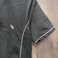 SS Shirt, 1/4 Zip Up *gc, faded, edge rubs, puckers, older, hairy, snags, pills
