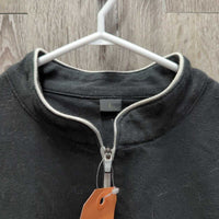 SS Shirt, 1/4 Zip Up *gc, faded, edge rubs, puckers, older, hairy, snags, pills
