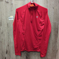 LS Shirt, 1/4 Zip Up *vgc, seam rubs, mnr hair

