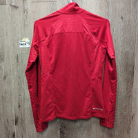 LS Shirt, 1/4 Zip Up *vgc, seam rubs, mnr hair

