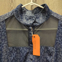 SS Sun Show Shirt, 1/3 Zip Up, Mesh Front *vgc, older?

