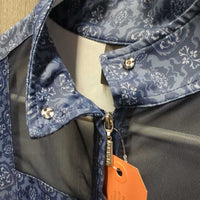 SS Sun Show Shirt, 1/3 Zip Up, Mesh Front *vgc, older?
