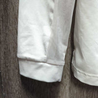 LS Hvy Sun Shirt. 1/3 Zip Up, Mesh Sleeves *gc, pits, mnr stains, older
