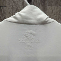 LS Hvy Sun Shirt. 1/3 Zip Up, Mesh Sleeves *gc, pits, mnr stains, older
