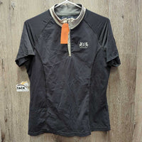 SS Show Shirt, 1/4 Zip Up *vgc, mnr seam rubs
