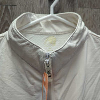 LS Sun Shirt, 1/3 Zip Up, Mesh Sleeves *gc, dingy, pits, peeled/faded logos, older
