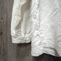 LS Sun Shirt, 1/3 Zip Up, Mesh Sleeves *gc, dingy, pits, peeled/faded logos, older
