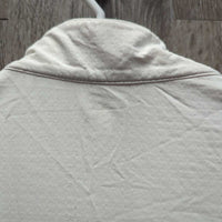 LS Sun Shirt, 1/3 Zip Up, Mesh Sleeves *gc, dingy, pits, peeled/faded logos, older
