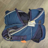 Hvy Winter Blanket, 2 legs *gc, clean, hair, residue, lining rubs, fading, mnr wpf, older?
