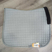 Quilt Dressage Pad, rolled fleece edges, piping *vgc, clean, pills, rubs, clumpy, mnr hair, fuzz, bare edge, threads, snags, unstitched
