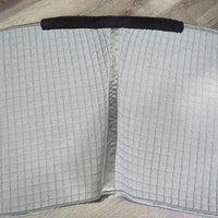 Quilt Dressage Pad, rolled fleece edges, piping *vgc, clean, pills, rubs, clumpy, mnr hair, fuzz, bare edge, threads, snags, unstitched

