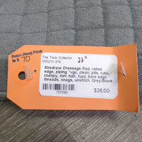 Quilt Dressage Pad, rolled fleece edges, piping *vgc, clean, pills, rubs, clumpy, mnr hair, fuzz, bare edge, threads, snags, unstitched
