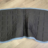 Suede Quilt Dressage Pad, 2x piping *vgc, clean, mnr hair, stains, threads, dust, rubs
