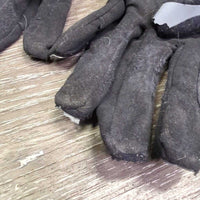 Riding Gloves *gc/fair, v.snagged, rubbed & pilly, thin edges & finger ends, faded
