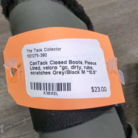 Closed Boots, Fleece Lined, velcro *gc, dirty, rubs, scratches
