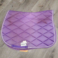 Quilt Jumper Pad, 1x piping *fair/gc, clean, stains, faded, torn edges, rubs, mnr pills
