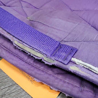 Quilt Jumper Pad, 1x piping *fair/gc, clean, stains, faded, torn edges, rubs, mnr pills
