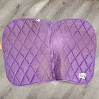 Quilt Jumper Pad, 1x piping *fair/gc, clean, stains, faded, torn edges, rubs, mnr pills
