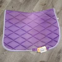 Quilt Jumper Pad, 1x piping *fair/gc, clean, stains, faded, torn edges, rubs, mnr pills, hair, melted
