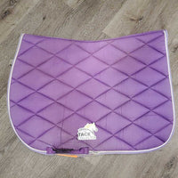 Quilt Jumper Pad, 1x piping *fair/gc, clean, stains, faded, torn edges, rubs, mnr pills, hair, melted

