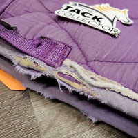 Quilt Jumper Pad, 1x piping *fair/gc, clean, stains, faded, torn edges, rubs, mnr pills, hair, melted
