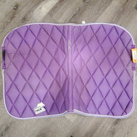 Quilt Jumper Pad, 1x piping *fair/gc, clean, stains, faded, torn edges, rubs, mnr pills, hair, melted
