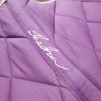 Quilt Jumper Pad, 1x piping *fair/gc, clean, stains, faded, torn edges, rubs, mnr pills, hair, melted
