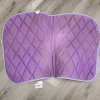 Quilt Jumper Pad, 1x piping *fair/gc, clean, stains, faded, torn edges, rubs, mnr pills, hair, melted
