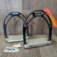 Aluminum Anatomic Wide Base Stirrup Irons *xc, mnr scratches, scrapes & dust
