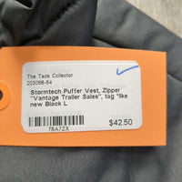 Puffer Vest, Zipper "Vantage Trailer Sales", tag *like new
