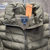 High Collar Puffet Vest, Zipper *xc
