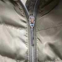 High Collar Puffet Vest, Zipper *xc
