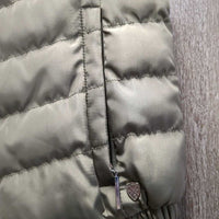 High Collar Puffet Vest, Zipper *xc
