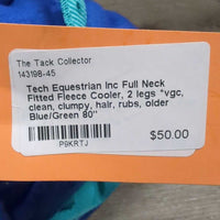 Full Neck Fitted Fleece Cooler, 2 legs *vgc, clean, clumpy, hair, rubs, older
