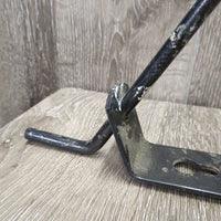 Folding Wall Mount Saddle Rack *gc, dusty, scratches, scrapes, peeled, rusty
