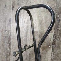 Folding Wall Mount Saddle Rack *gc, dusty, scratches, scrapes, peeled, rusty
