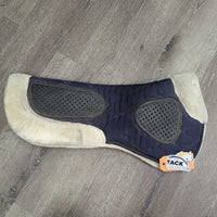 Fleece Lined Half Pad, rolled edges *gc, dirt, mnr stains, hair, dingy, rubs
