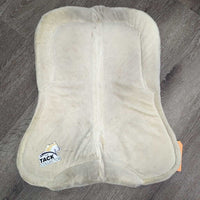 Fleece Lined Half Pad, rolled edges *gc, dirt, mnr stains, hair, dingy, rubs
