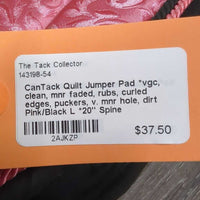 Quilt Jumper Pad, 2x piping *vgc, clean, mnr faded, rubs, curled edges, puckers, v. mnr hole, dirt
