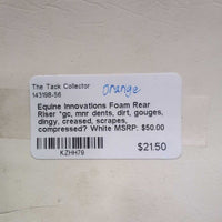 Foam Rear Riser *gc, mnr dents, dirt, gouges, dingy, creased, scrapes, compressed?
