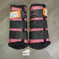 Front & Hind Closed Boots, Fleece Lined, velcro *vgc, dirty, dusty & sandy
