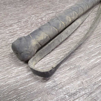 Riding Whip - Crop, handle *gc/fair, dirty, faded, rubs, scrapes, stain, frays
