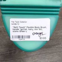 "Soft Touch" Flexible Body Brush, handle *gc/fair, hairy, mnr dirt, stains
