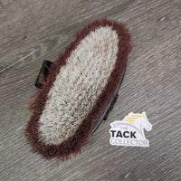 Stiff Bristle Body Brush, handle *fair, hairy, dirt, bent bristles, peeled paint, mnr rust dents

