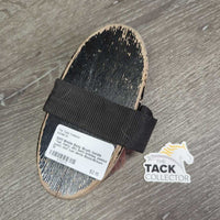Stiff Bristle Body Brush, handle *fair, hairy, dirt, bent bristles, peeled paint, mnr rust dents
