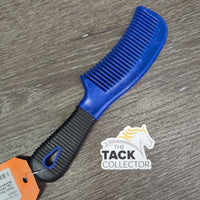 Plastic Mane Comb, rubber grip *vgc, clean, mnr scuffs, residue
